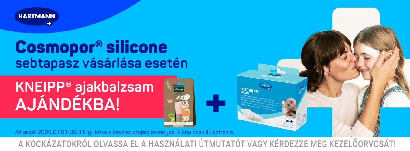 Cosmopor silicone sebtapasz ajándék Kneipp ajakbalzsammal